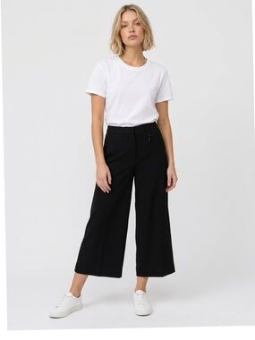 Vince Camuto Black Wide-Leg Culotte